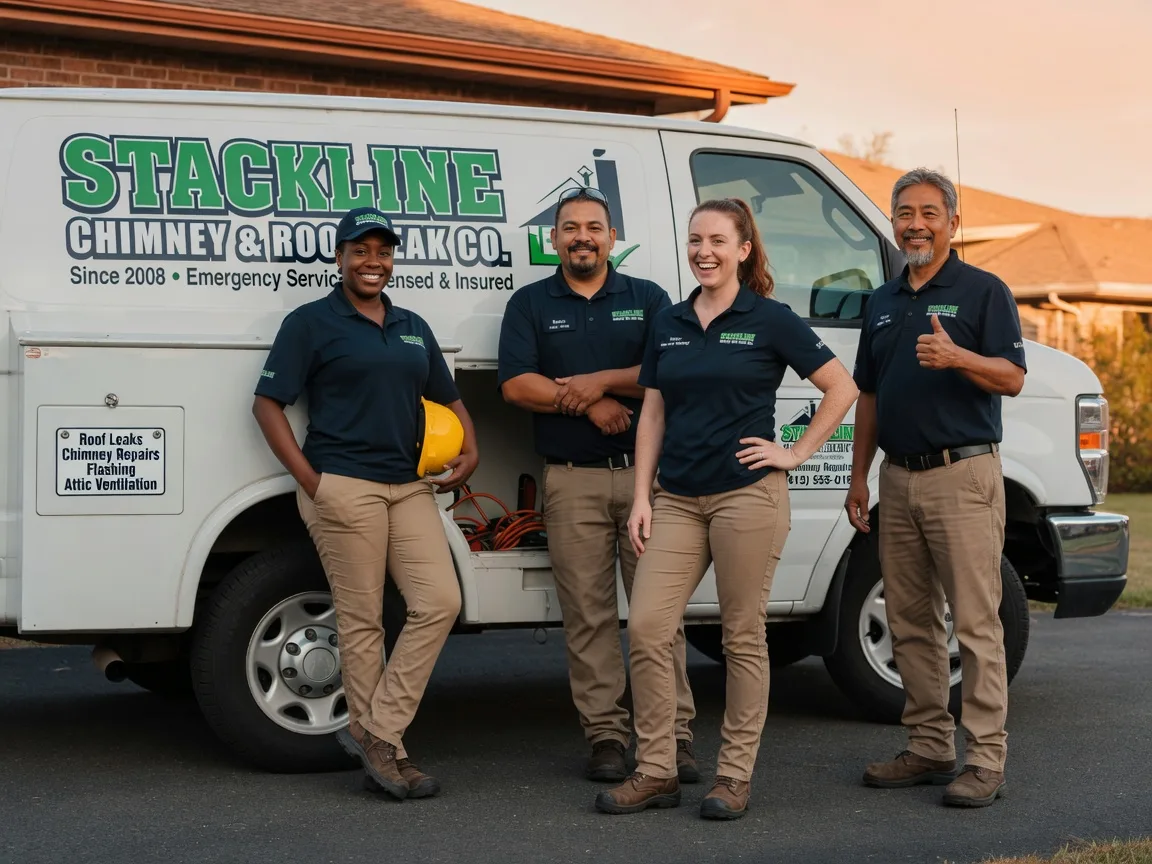 Chimney flashing repair company in Meriden, IA
